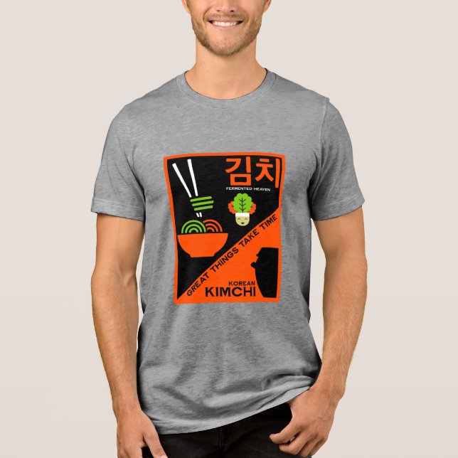 Koreanska Kimchi Kitchen Art T Shirt (Framsida)