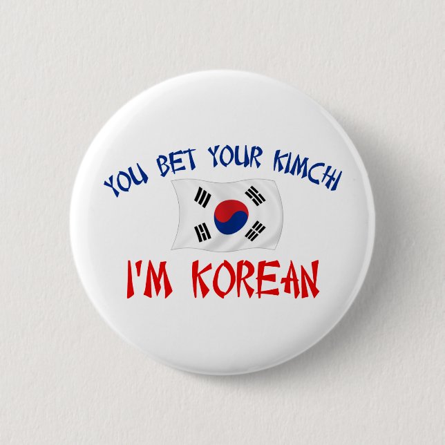 Koreanska Kimchi Knapp (Framsida)