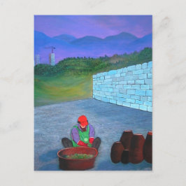 Koreanska Kimchi Woman Vykort