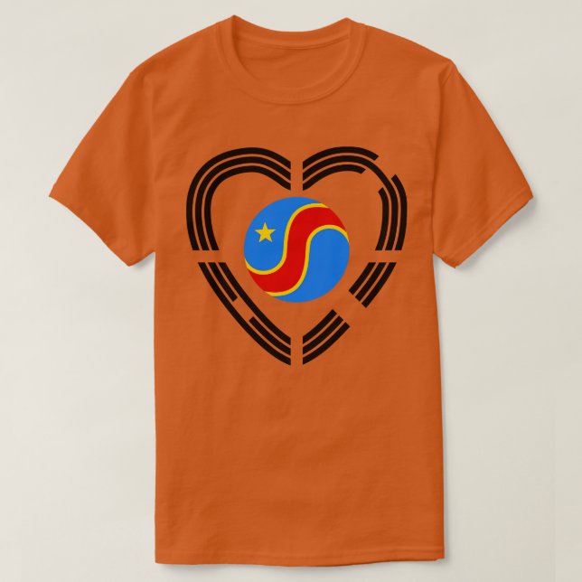 Koreanska kongolesiska dem-republiken Multinationa T Shirt (Design framsida)