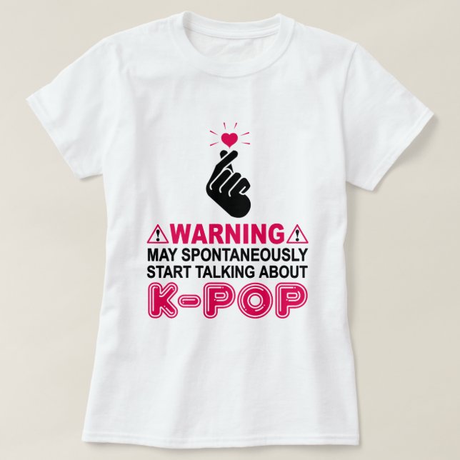 Koreanska KPop Music Fläkt Älskare Women Manar Gir T Shirt (Design framsida)