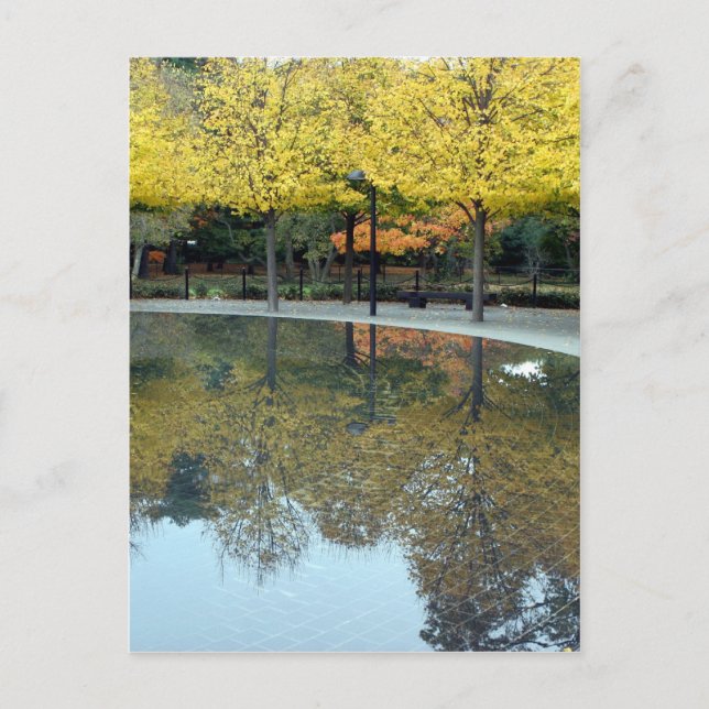 Koreanska Krig Memorial i Fall Vykort (Framsida)