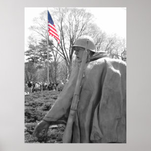 Koreanska Krig Memorial Poster