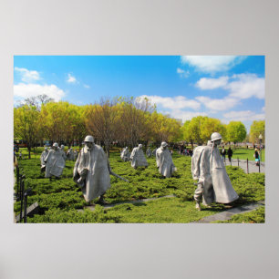 Koreanska Krig Memorial Poster