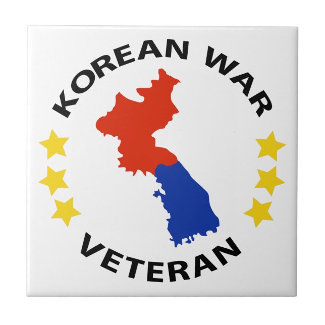 Koreanska Krig veteran Kakelplatta (Framsidan)