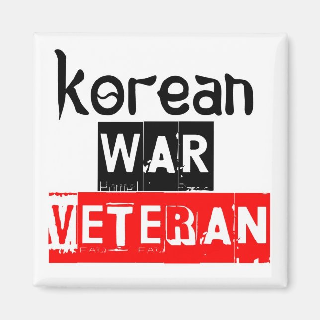 koreanska krig veteran magnet (Framsidan)