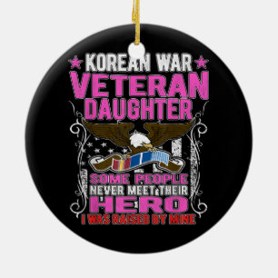 Koreanska krig veteranska dotter Ceramic Ornamic Julgransprydnad Keramik