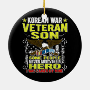 Koreanska krig veteranska son Ceramic Ornament
