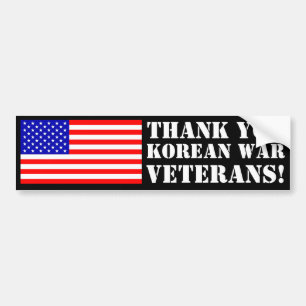 Koreanska krigveteran för tack! bildekal
