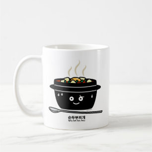 Koreanska kryddiga mjuka jjigae för TofuStewsoppa Kaffemugg