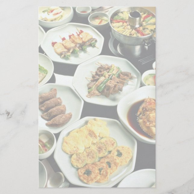 Koreanska livsmedel brevpapper (Framsida)