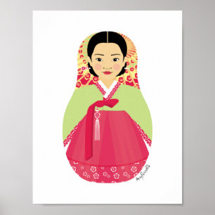 Koreanska Matryoshka Poster