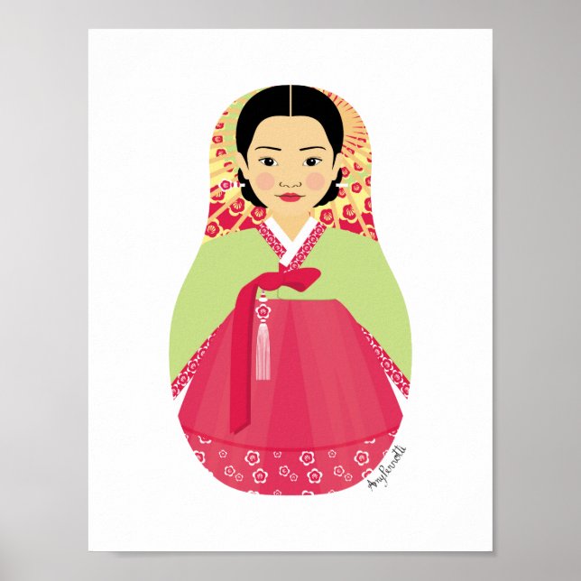 Koreanska Matryoshka Poster (Framsidan)