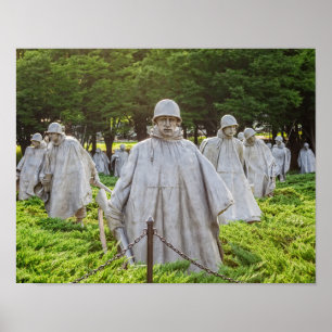 Koreanska minnes- krigveteran poster