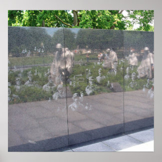Koreanska monumentet Krig i Washington, D.C. Poster
