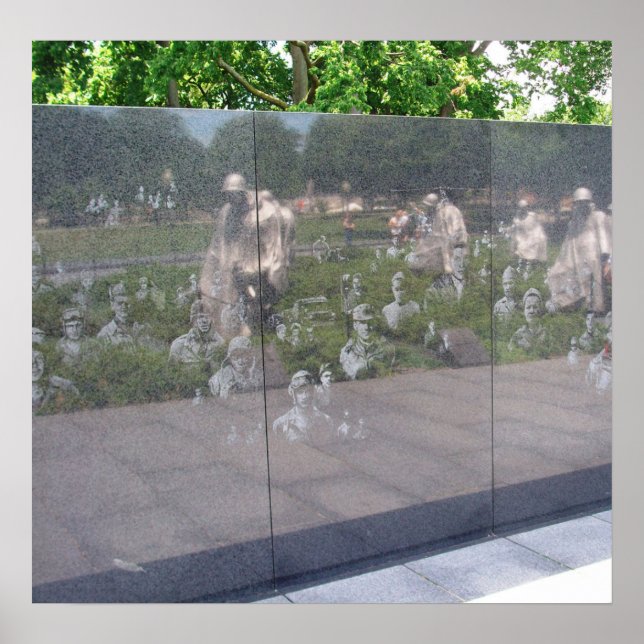 Koreanska monumentet Krig i Washington, D.C. Poster (Framsidan)