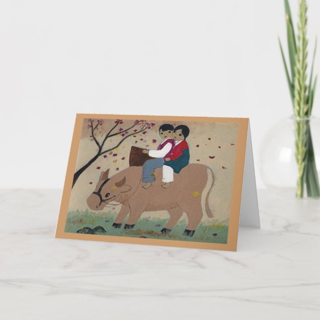 koreanska Oxriders valfritt Tillfälle-kort Kort (Framsida)