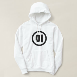Koreanska Sino nummer 2 Två 이 【 I 】 Hangul Hoodie