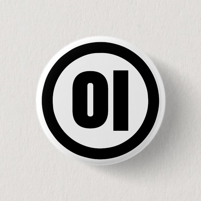 Koreanska Sino nummer 2 Två 이 【 I 】 Hangul Knapp (Framsida)