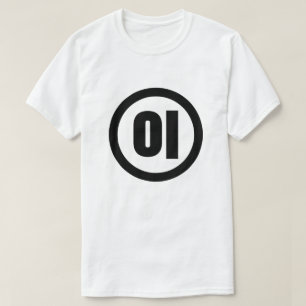 Koreanska Sino nummer 2 Två 이 【 I 】 Hangul T Shirt
