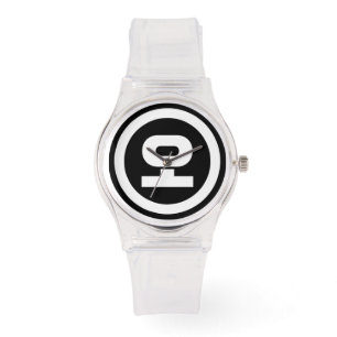 Koreanska Sino nummer 5 Fem 오 【 O 】 Hangul Armbandsur