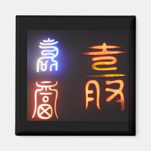 koreanska symboler två magnet