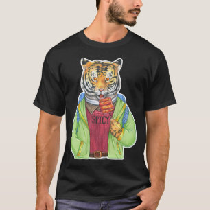 Koreanska tigern Tteokbokki Ris Cake T Shirt