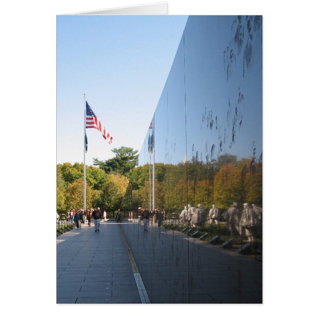 Koreanska veteraner från Krig Memorial Hälsningskort (Framsidan)