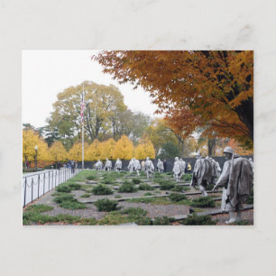 Koreanska veteraner från Krig Memorial Vykort