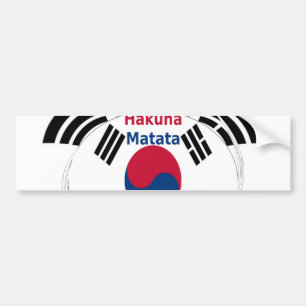 Koreanska vibes: Ett fredens budskap Bildekal