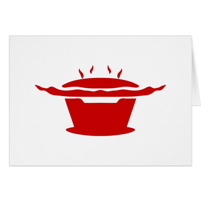 Koreanskt BBQ-kort (고 기 구 이) Hälsningskort (Framsidan Horizontal)