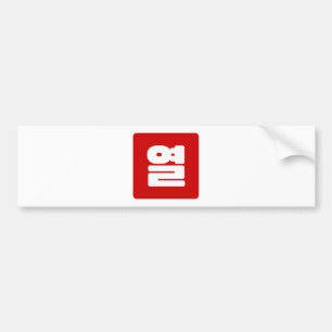 Koreanskt nummer 10 tio 열 【 Yeol 】 Hangul Bildekal