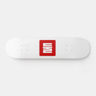 Koreanskt nummer 2 två 둘 【 Dul 】 Hangul Mini Skateboard Bräda 18,5 Cm