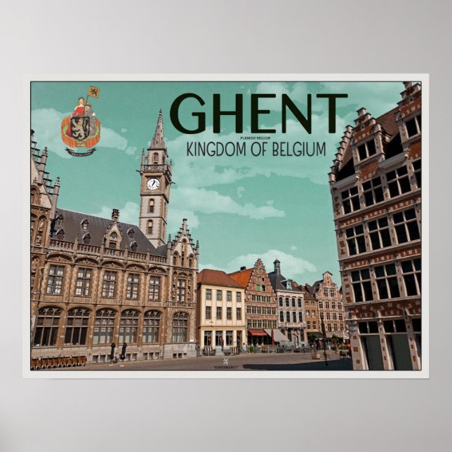 Korenmarkt - Gent Poster (Framsidan)