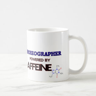 Koreograf som drivas av koffein kaffemugg