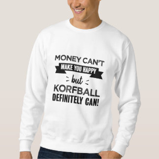 Korfball gör dig till lycklig Funny Gift Lång Ärmad Tröja