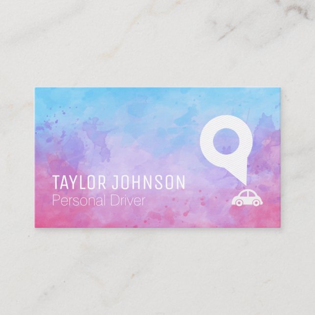 Körförmåga Logotyp | Automatiska tjänster Visitkort (Framsida)