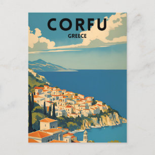 Korfu Greece Travel Vykort