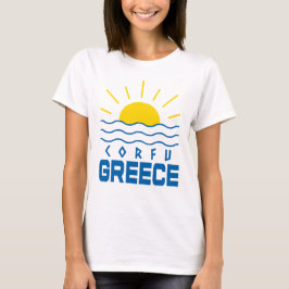 Korfu Grekiska solskenor och Vinkara havskvinnor T Shirt