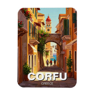 Korfu Grekland Resa Magnet
