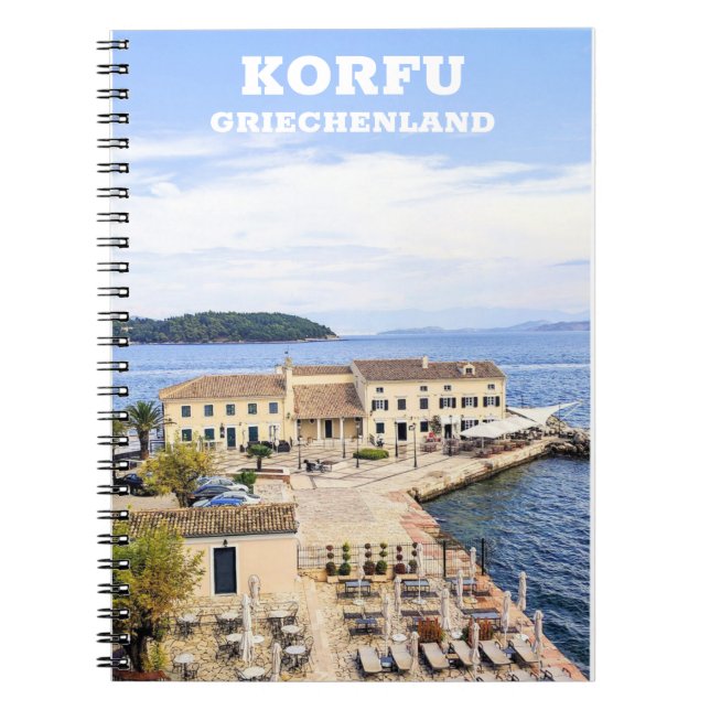 Korfu Griechenland Anteckningsbok (Framsidan)