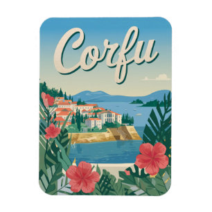 Korfu vintage magnet