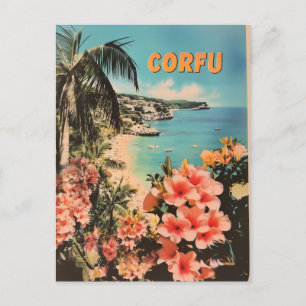 Korfu vintage vykort