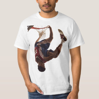 Korg 2 Basketboll Dunk Underifrån Konstnärlig Spor T Shirt
