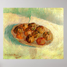 Korg med äpplen till Pissarro av Vincent van Gogh Poster