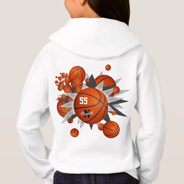 Korgar och stjärnor för sportkläder t shirt (Baksida)
