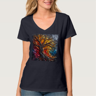 Korgarbete i V-Nacke 14 T Shirt