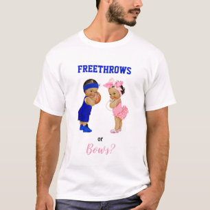 Korgboll Böjar Bebisar Pojke Flicka Köns Avslöjand T Shirt