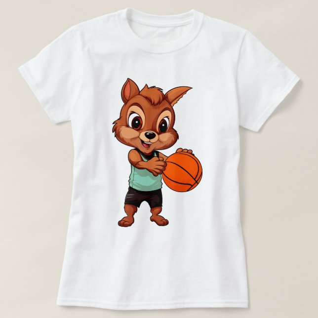 Korgboll Ekorre T Shirt (Design framsida)