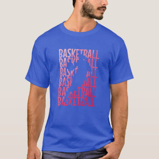 Korgboll Kvinnor Flickor Sport retro T Shirt